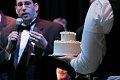 Small scale cake for the couple.